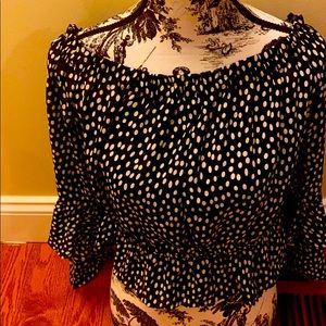 Black and white polka dot